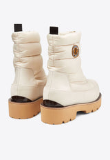 Jimmy Choo Kai Padded Snow Boots White KAI FLATYNPBARLEY_80333