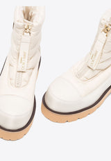 Jimmy Choo Kai Padded Snow Boots White KAI FLATYNPBARLEY_80333