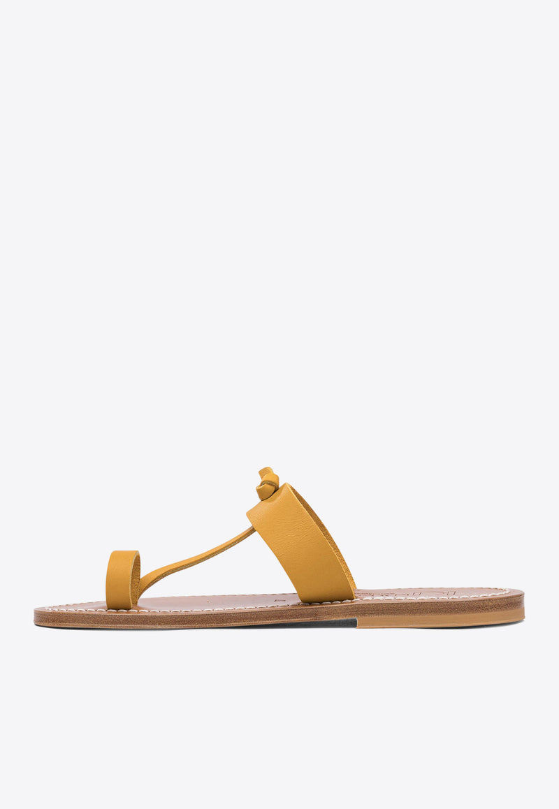 K.jacques Ankle-Strap Leather Sandals EJ30509GANGESPULIT_80439