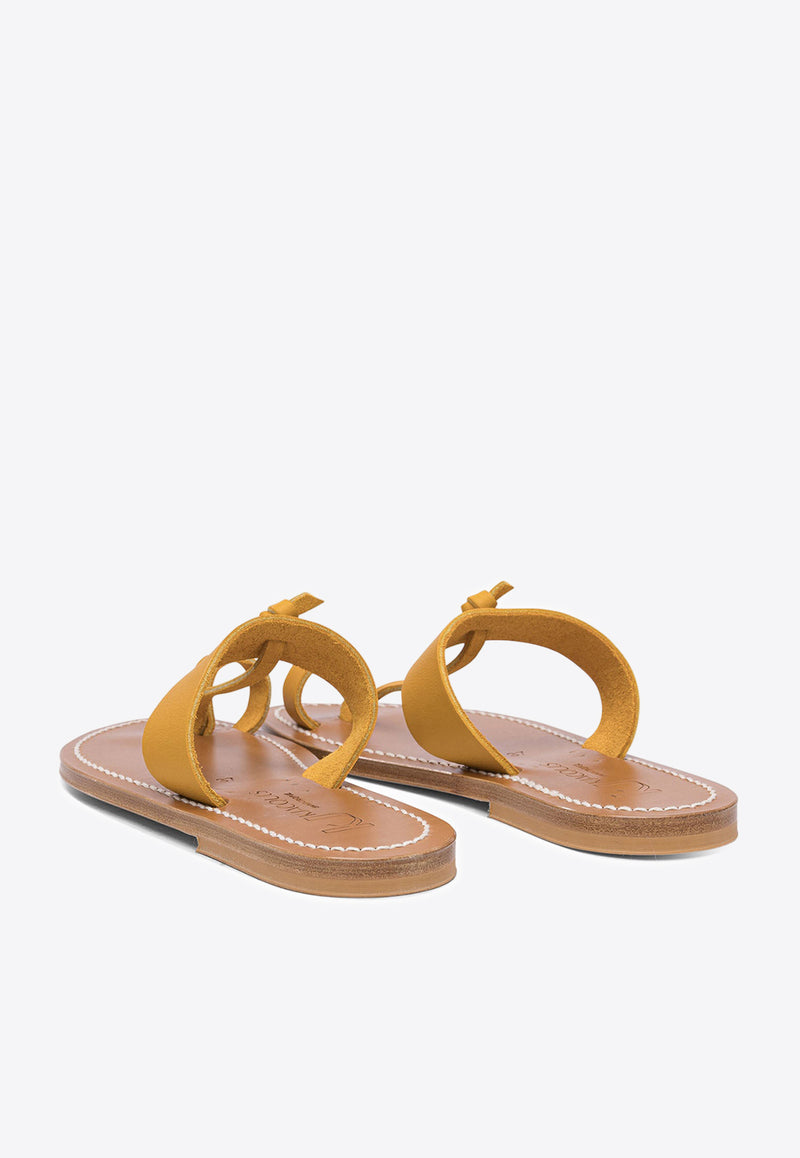 K.jacques Ankle-Strap Leather Sandals EJ30509GANGESPULIT_80439