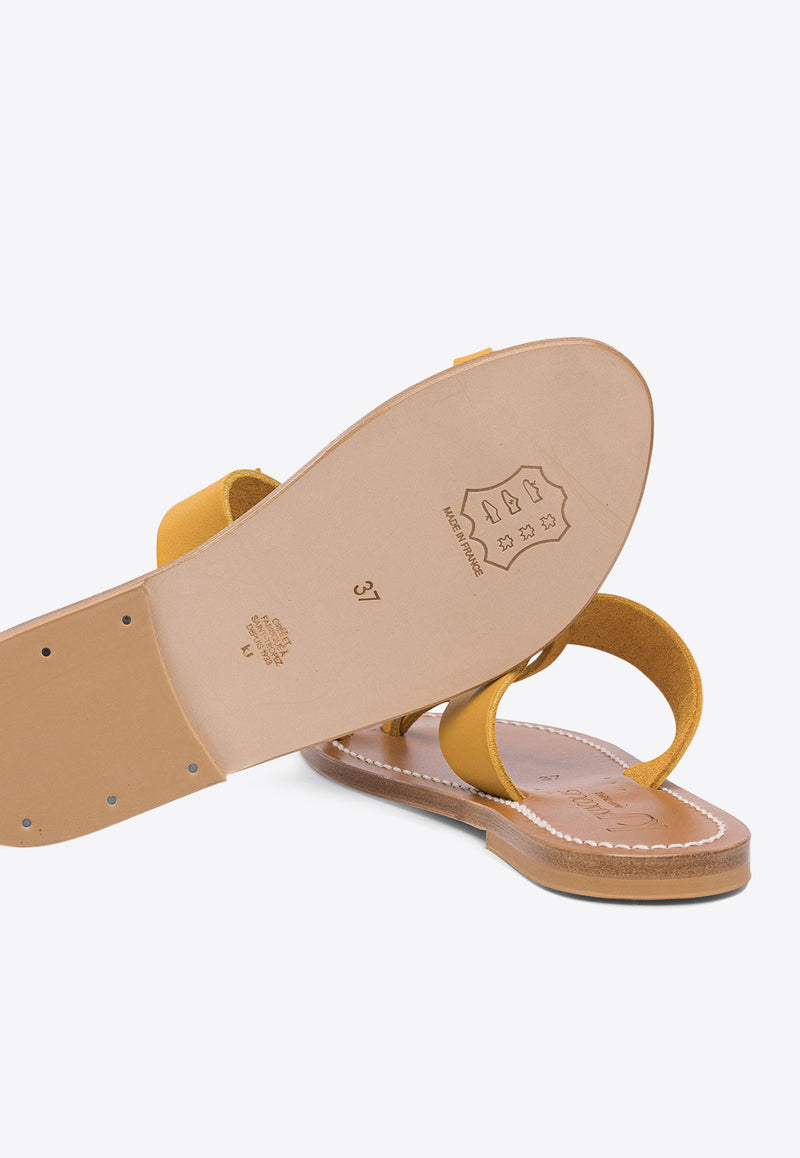 K.jacques Ankle-Strap Leather Sandals EJ30509GANGESPULIT_80439