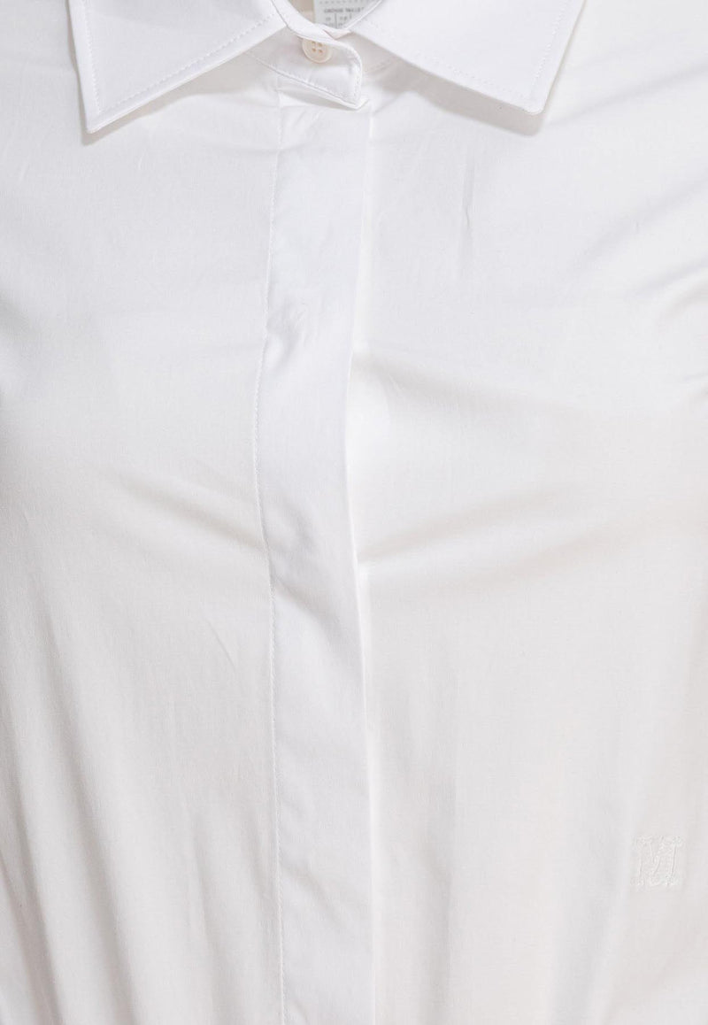 Max Mara Angora Shirt Bodysuit White 2511111453600ANGORA123001_80463