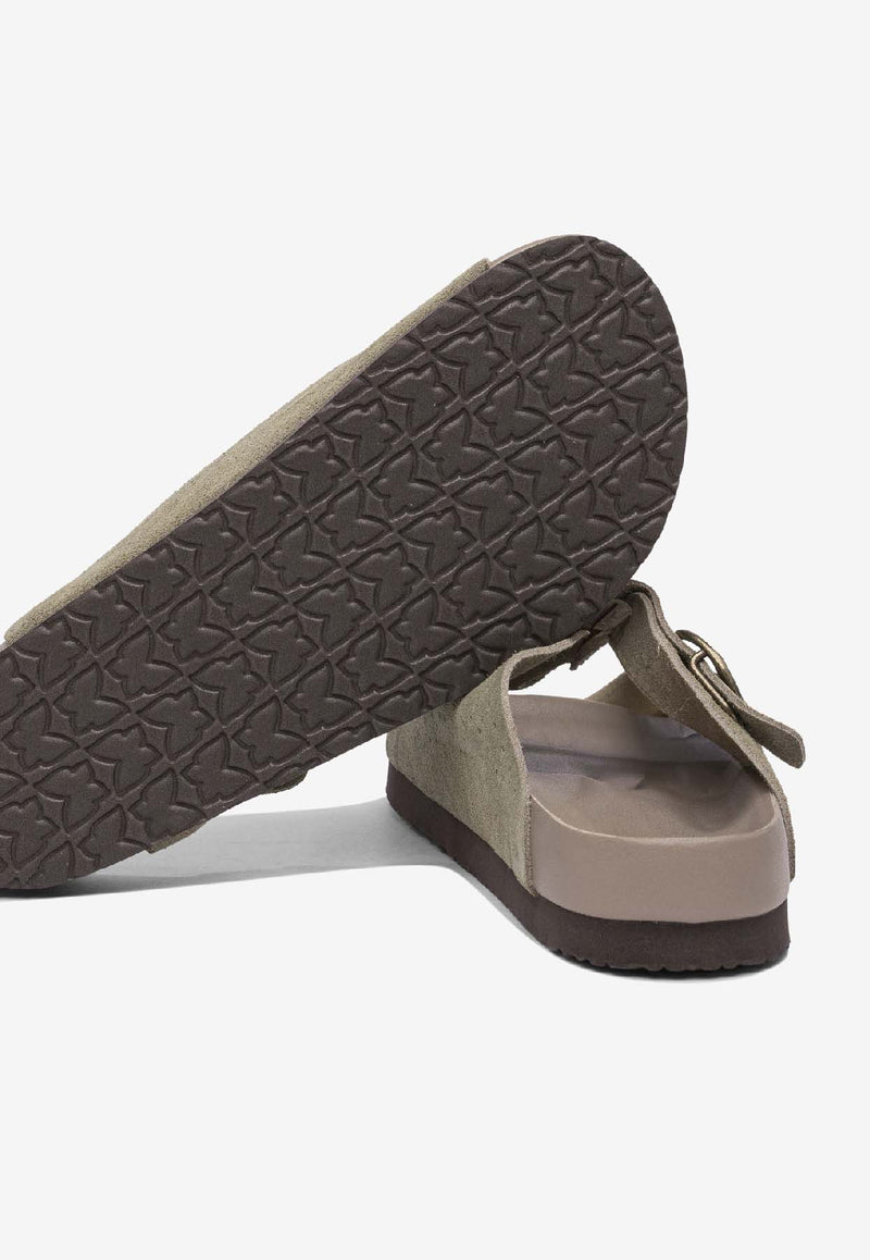 Needles Peace Suede Leather Sandals Beige QV077A-TAUPE_80521