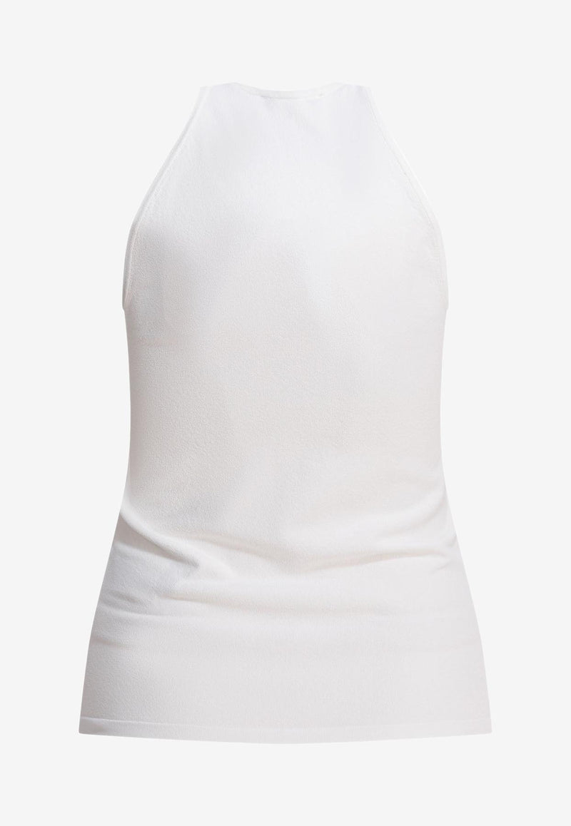Max Mara Armida V-neck Sleeveless Top White 2511361313600ARMIDA1234001_80541