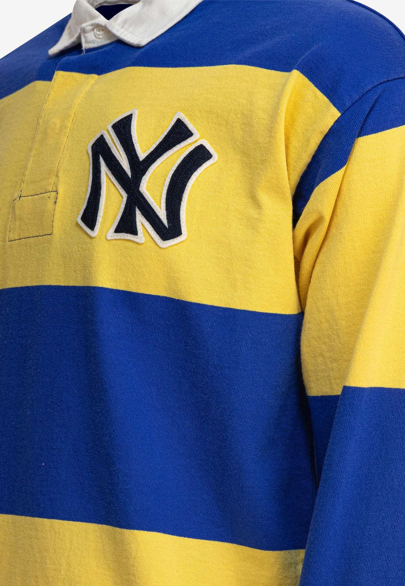 Polo Ralph Lauren Yankees Long-Sleeved Rugby Polo T-shirt Multicolor 710967429001CRUISE ROYAL/SIGNAL YELLOW_80594