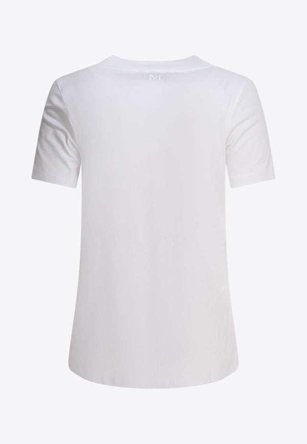 S Max Mara Reno Basic Crewneck T-shirt White 2519971043600RENO001_80612