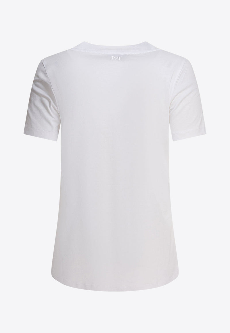 S Max Mara Reno Basic Crewneck T-shirt White 2519971043600RENO001_80612
