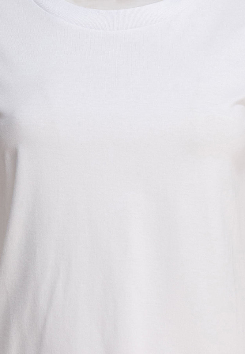 S Max Mara Reno Basic Crewneck T-shirt White 2519971043600RENO001_80612