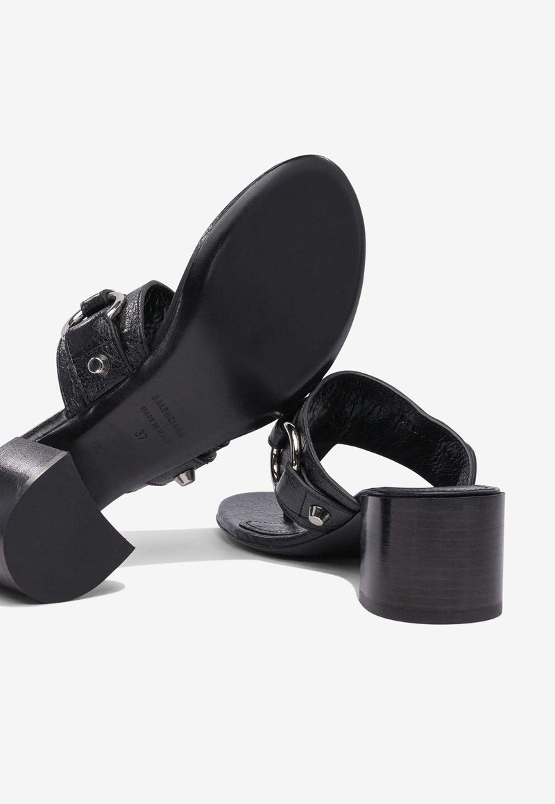 Balenciaga City 50 Nappa Leather Sandals Black 828013WAD4Y1080_80614