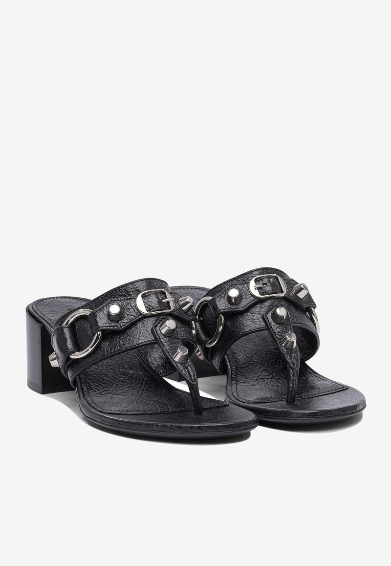 Balenciaga City 50 Nappa Leather Sandals Black 828013WAD4Y1080_80614