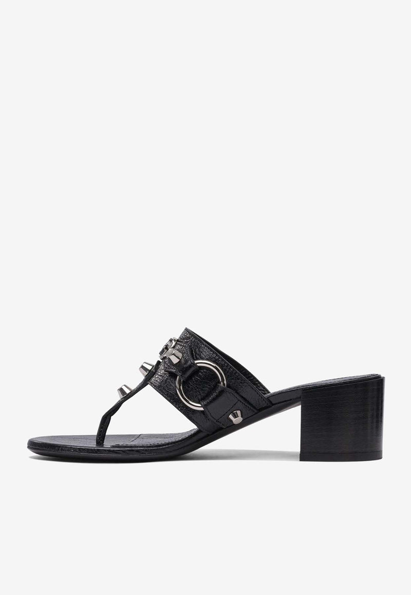 Balenciaga City 50 Nappa Leather Sandals Black 828013WAD4Y1080_80614
