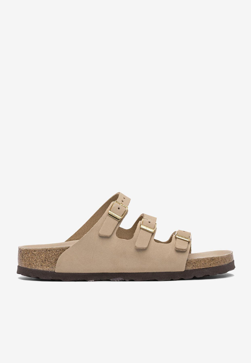 Birkenstock Florida Nubuck Leather Sandals Sand 1029480SANDCASTLE_80624