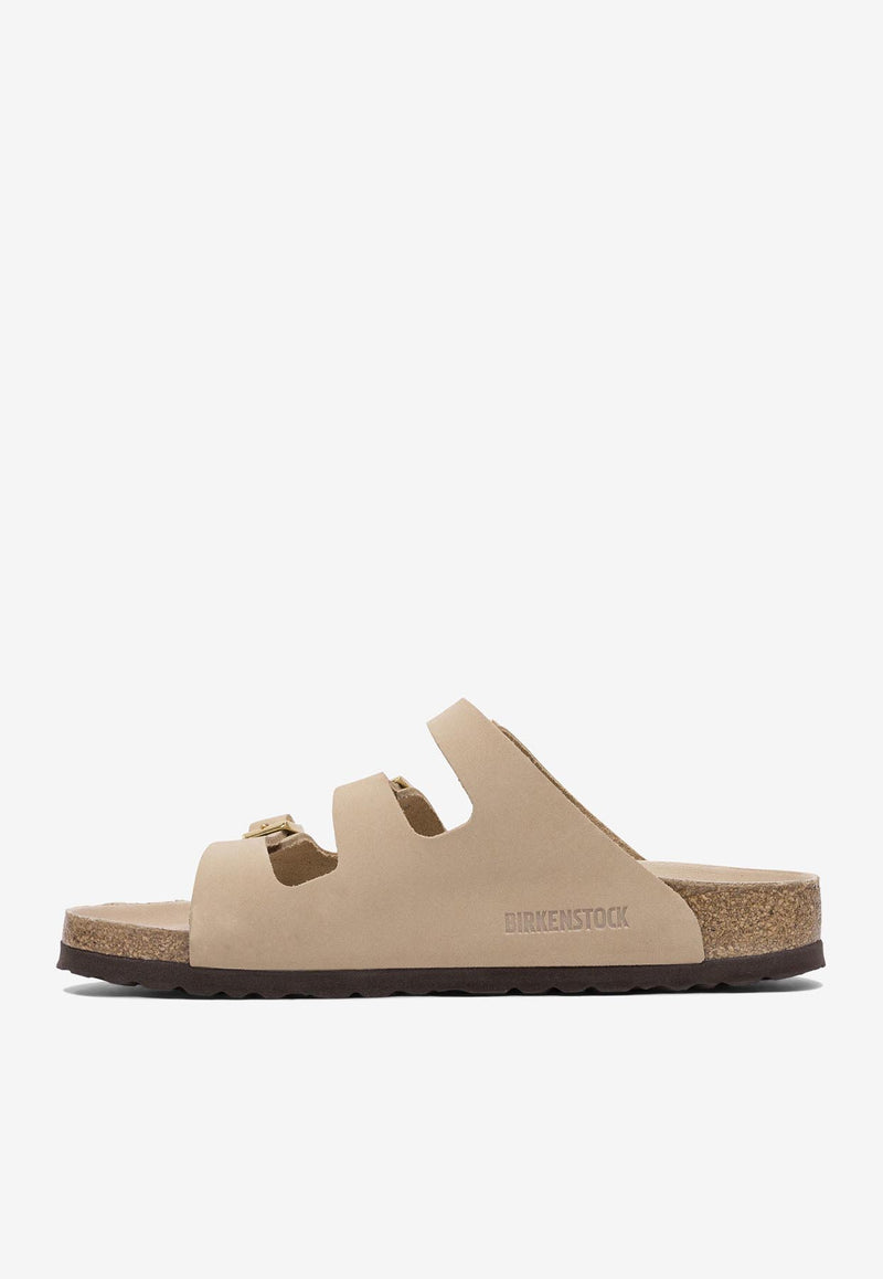 Birkenstock Florida Nubuck Leather Sandals Sand 1029480SANDCASTLE_80624