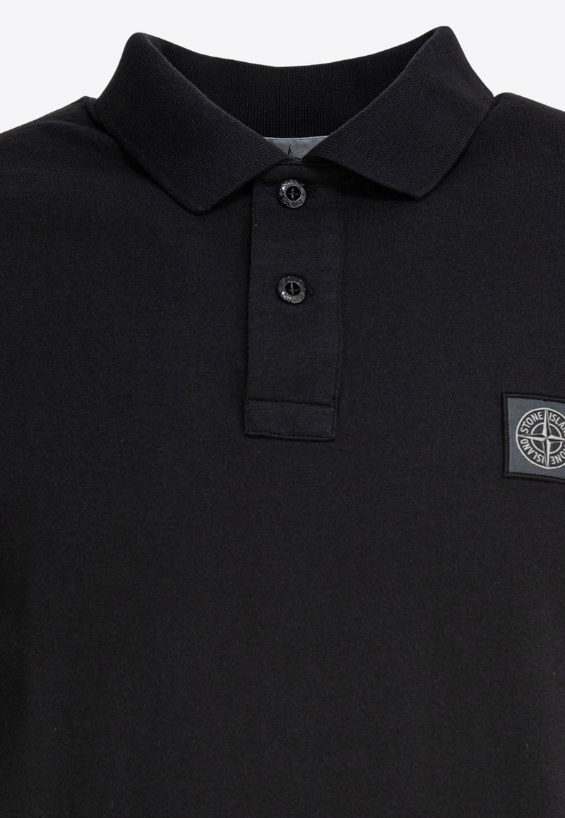 Stone Island Compass Patch Polo T-shirt Black 2200205S0057V0029_80775