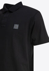 Stone Island Compass Patch Polo T-shirt Black 2200205S0057V0029_80775