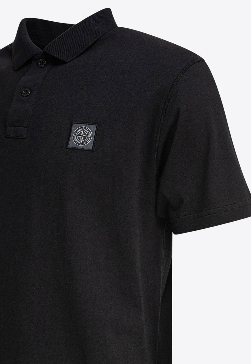 Stone Island Compass Patch Polo T-shirt Black 2200205S0057V0029_80775