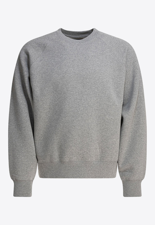 Stüssy Basic Crewneck Sweatshirt Gray 1185700009 GREY HEATHER_80882