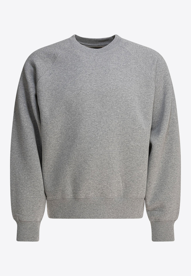Stüssy Basic Crewneck Sweatshirt Gray 1185700009 GREY HEATHER_80882