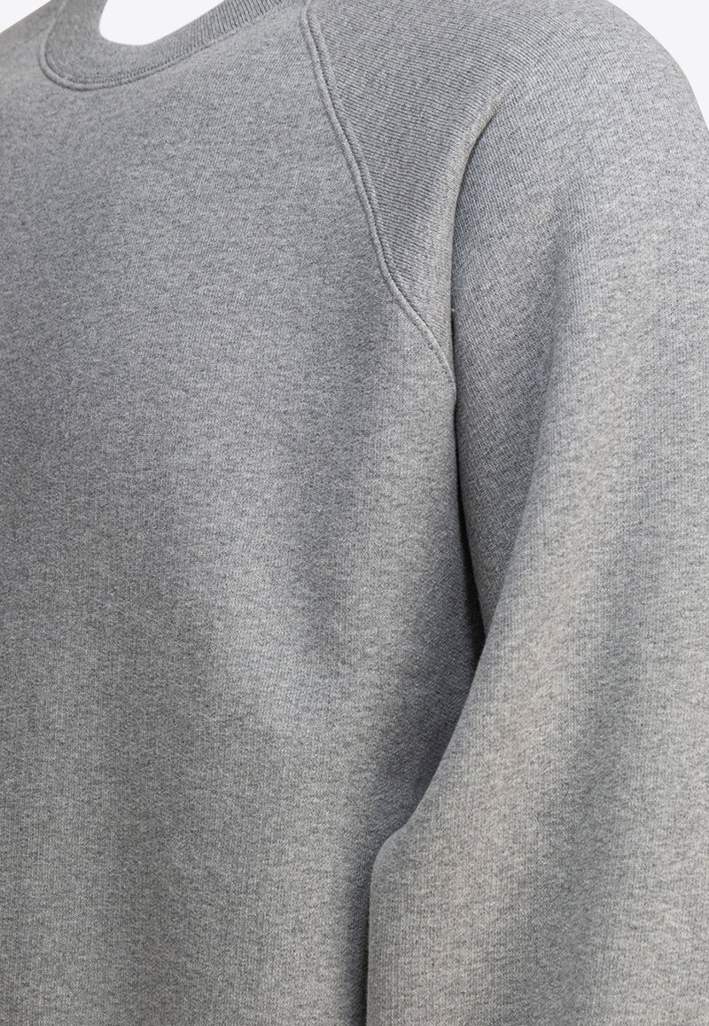 Stüssy Basic Crewneck Sweatshirt Gray 1185700009 GREY HEATHER_80882