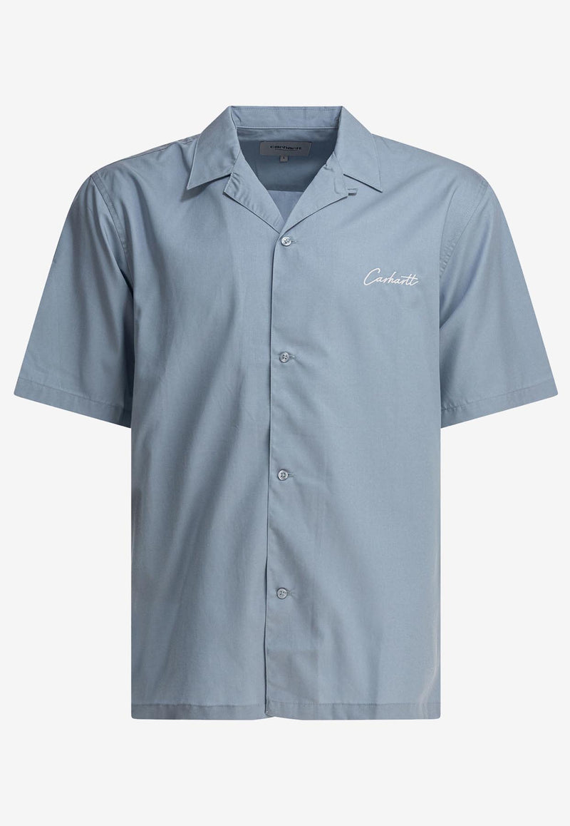 Carhartt Wip Delray Short-Sleeved Shirt  Light Blue I0314650RO.XX_80893