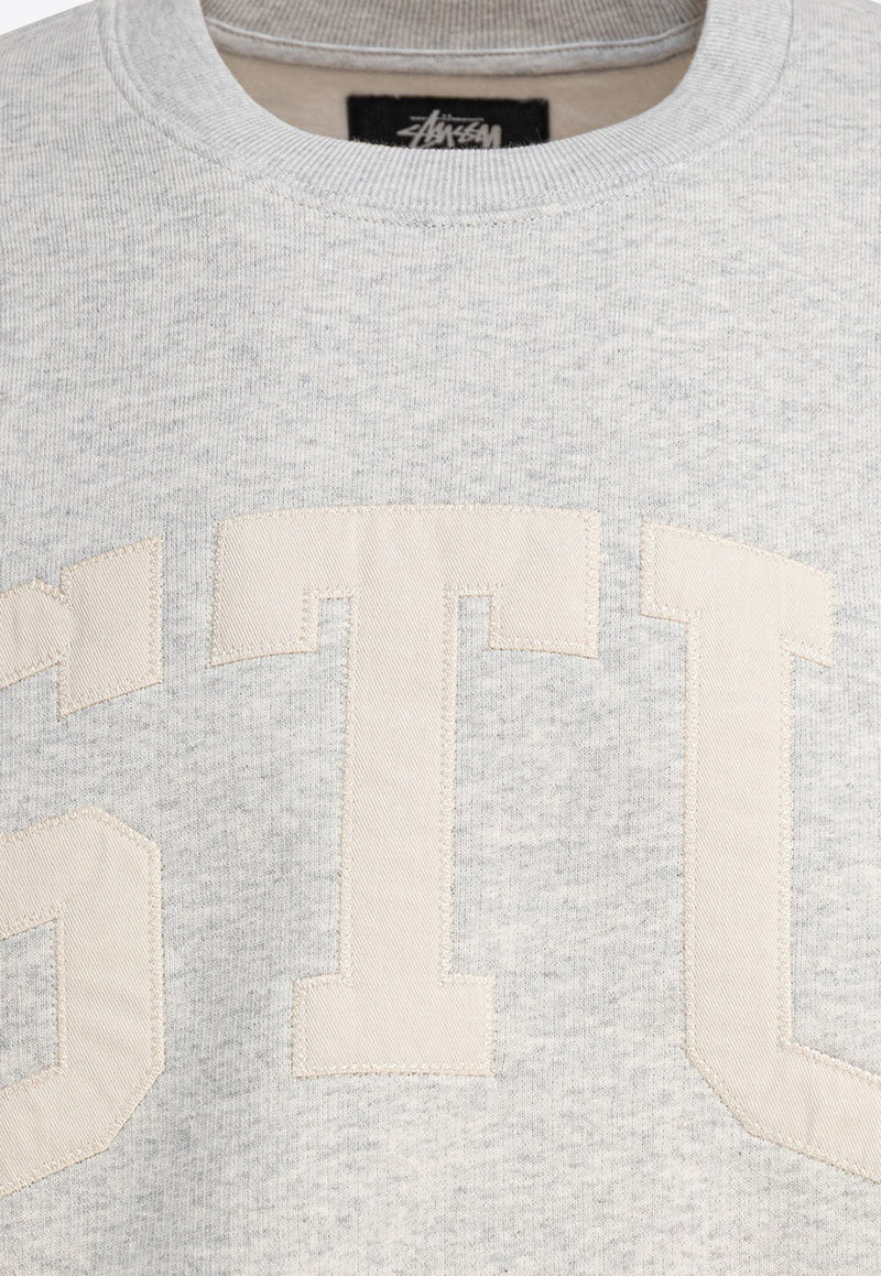 Stüssy STU Hooded Sweatshirt Gray 1185770062 ASH HEATHER_80907