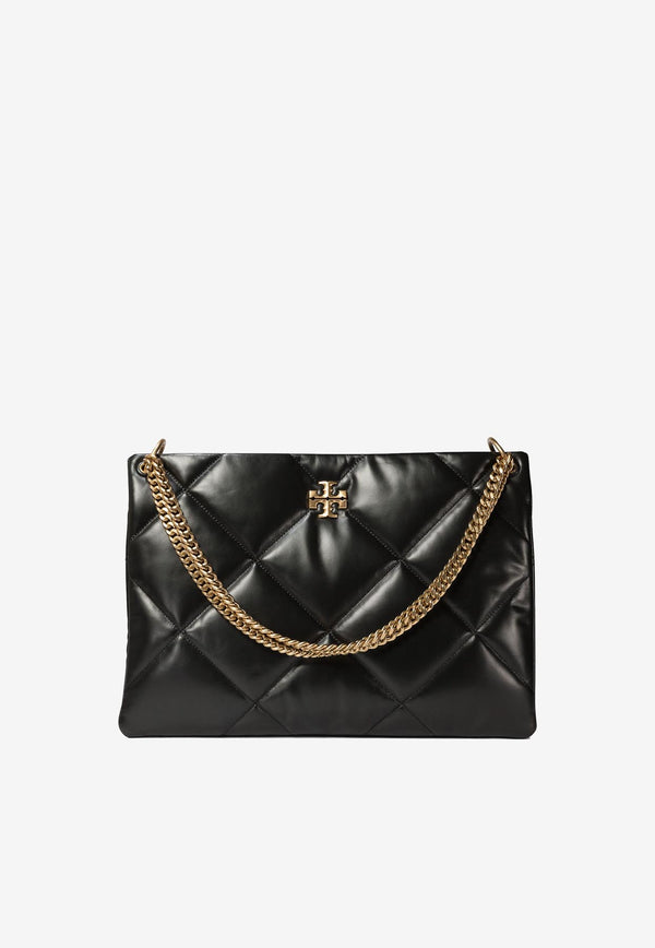 Tory Burch Large Kira Diamond Quilt Shoulder Bag Black 155235001_80920