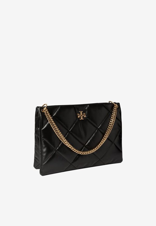 Tory Burch Large Kira Diamond Quilt Shoulder Bag Black 155235001_80920