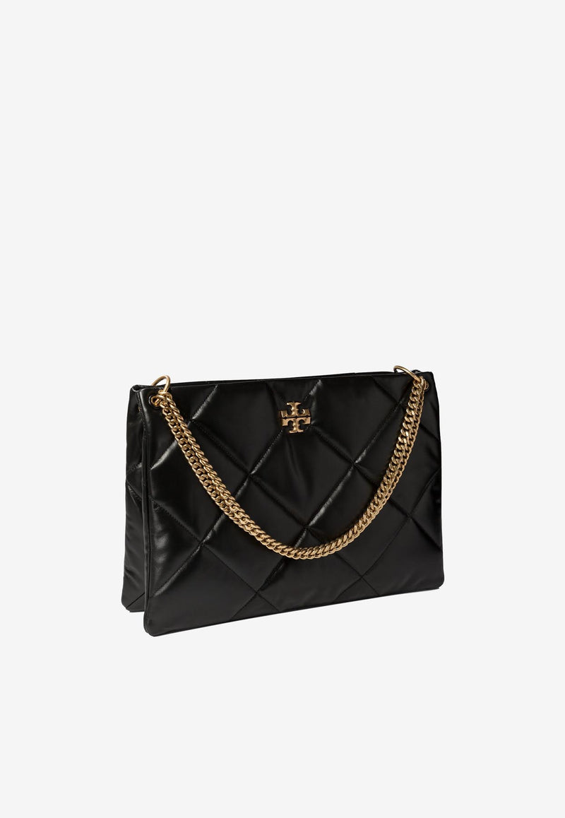 Tory Burch Large Kira Diamond Quilt Shoulder Bag Black 155235001_80920