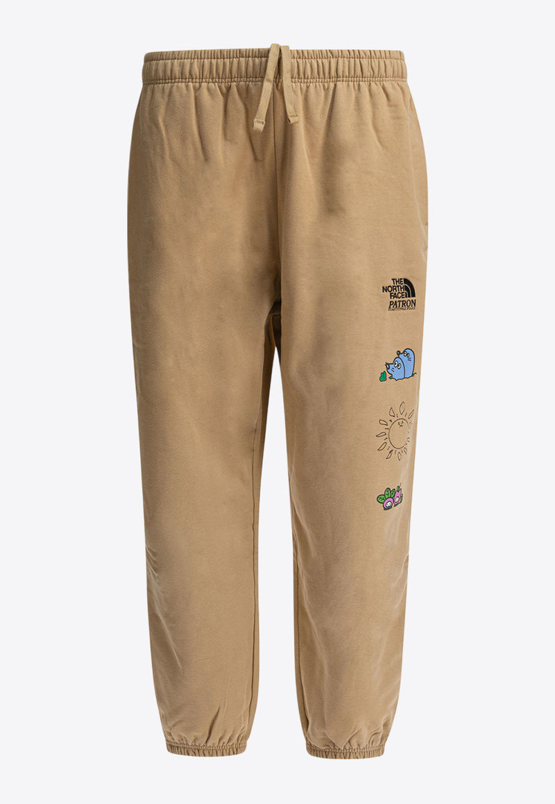 The North Face Printed Track Pants Beige NF0A8C2WLK51_80925