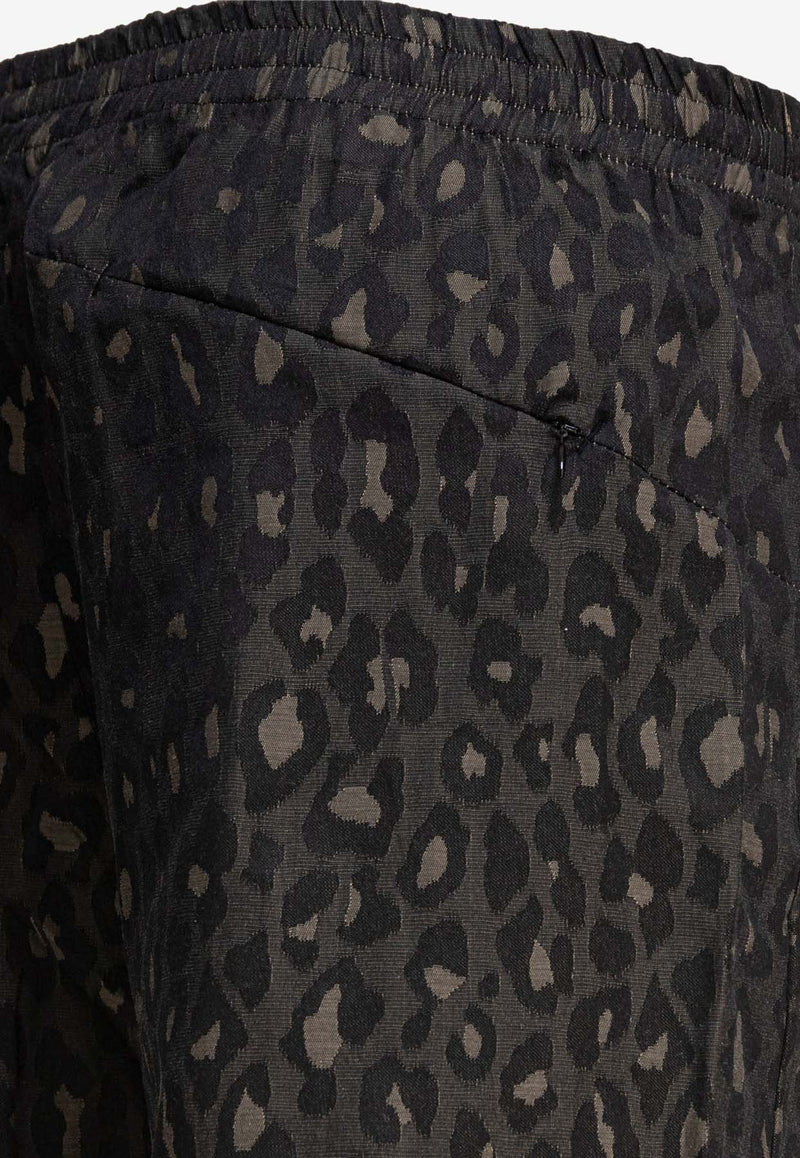 Needles Leopard Bermuda Shorts  Brown QV247B-LEOPARD_80940