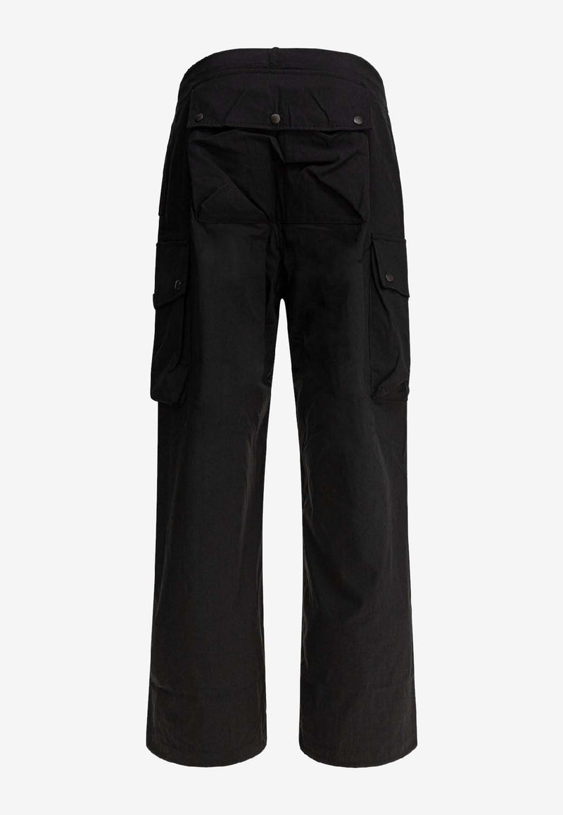 Needles Straight-Leg Cargo Pants Black QV141B-BLACK_80954