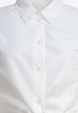 Givenchy Long-Sleeved Silk Shirt with Tied-Bow White BW61DP15YX130_80982
