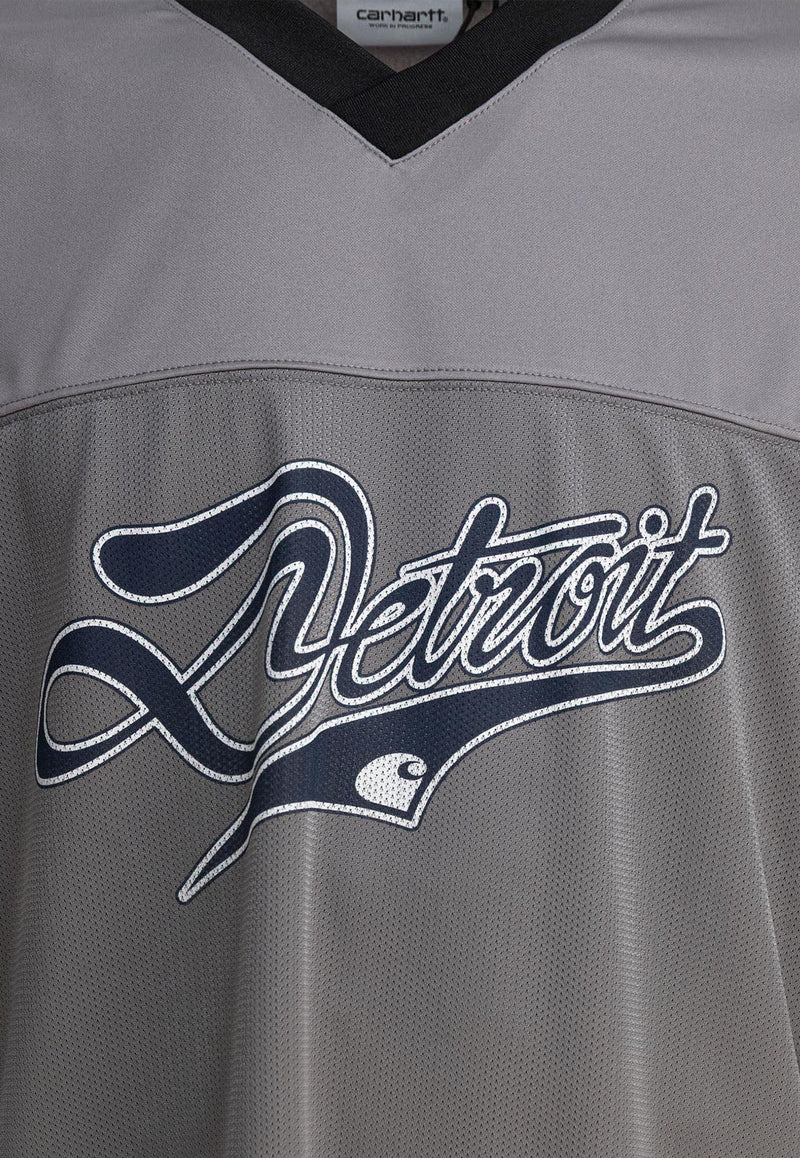 Carhartt Wip Detroit Mesh Long-Sleeved T-shirt Gray I03462032K.XX_80990