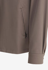 Needles Sport Zipped Overshirt  Beige QV197A-TAUPE_80995