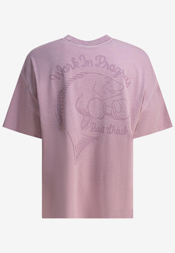 Carhartt Wip Bait Shack Printed T-shirt  Pink I0346602P8.GD_80999