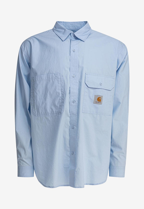 Carhartt Wip Irwin Oversized Shirt Light Blue I0345302P5.XX_81001