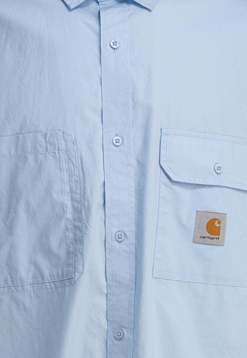 Carhartt Wip Irwin Oversized Shirt Light Blue I0345302P5.XX_81001