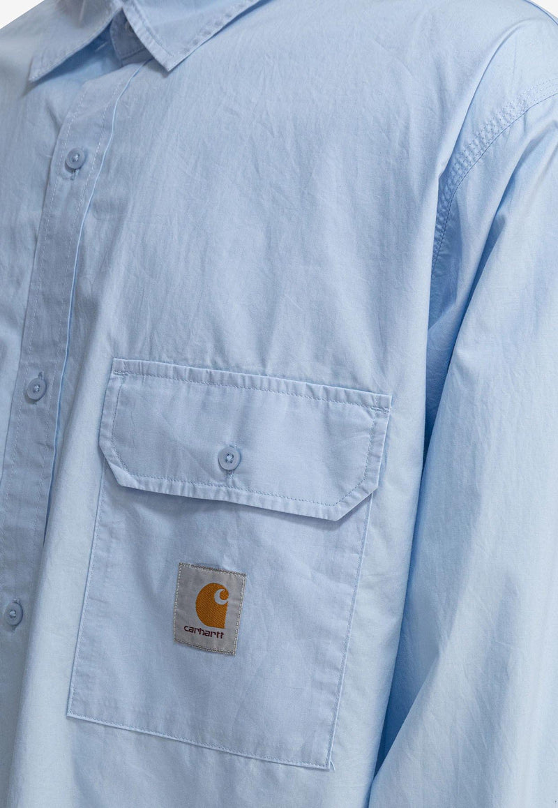 Carhartt Wip Irwin Oversized Shirt Light Blue I0345302P5.XX_81001