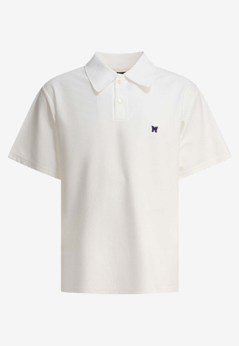 Needles Poly Pique Polo T-shirt White QV352A-WHITE_81004