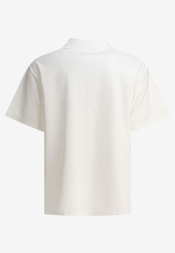 Needles Poly Pique Polo T-shirt White QV352A-WHITE_81004