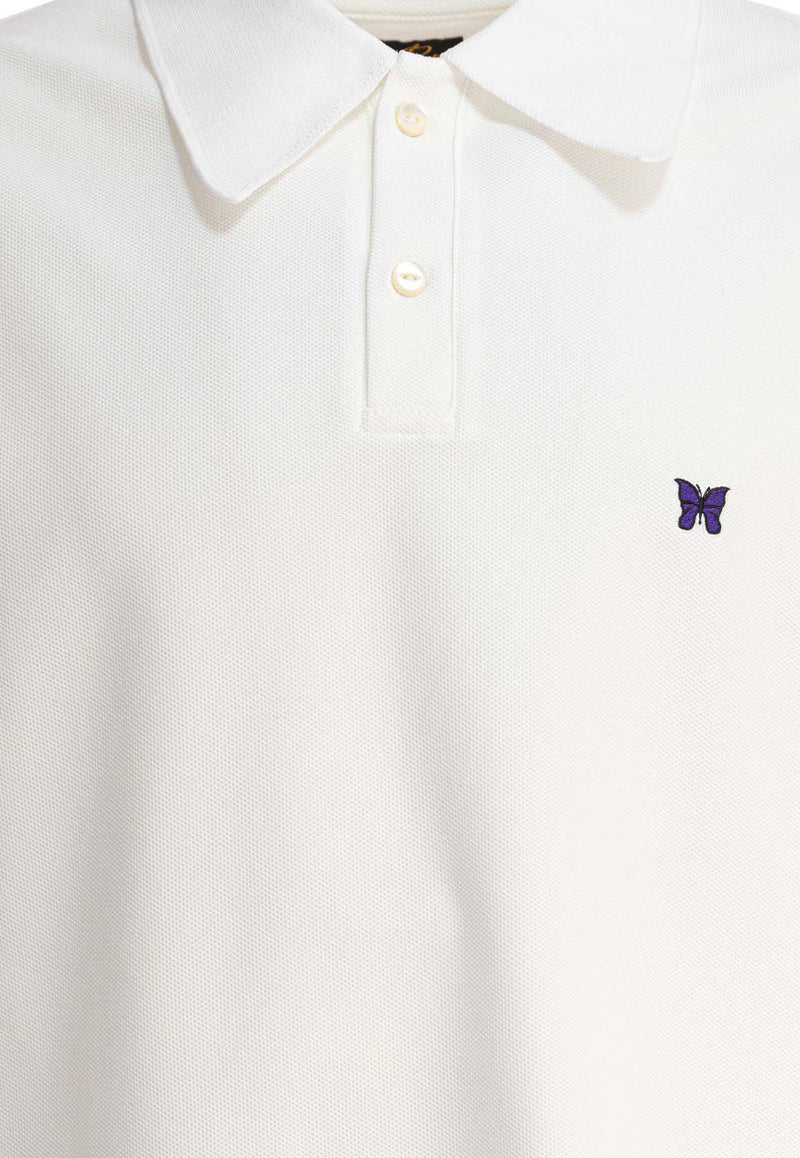 Needles Poly Pique Polo T-shirt White QV352A-WHITE_81004