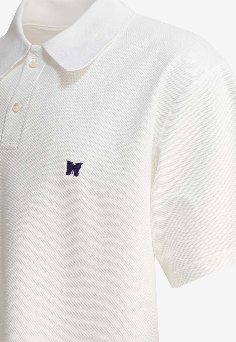 Needles Poly Pique Polo T-shirt White QV352A-WHITE_81004