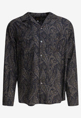 Needles One-Up Buttoned Shirt Blue QV245A-PAISLEY_81008