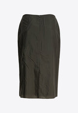 Cecilie Bahnsen Allegra Pencil Skirt Dark Green 1.25RTW17011ALLEGRA SKIRTPINE GREEN_81012