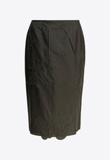 Cecilie Bahnsen Allegra Pencil Skirt Dark Green 1.25RTW17011ALLEGRA SKIRTPINE GREEN_81012