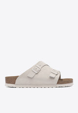 Birkenstock Zurich Suede Leather Slides Cream 1025008ANTIQUE WHITE_81117