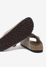 Birkenstock Zürich Suede Flat Sandals Taupe 050463TAUPE_81123