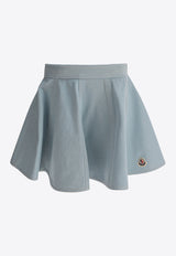 Moncler Kids Girls Flared Denim Mini Skirt Light Blue 2D00002-598KD711_81113