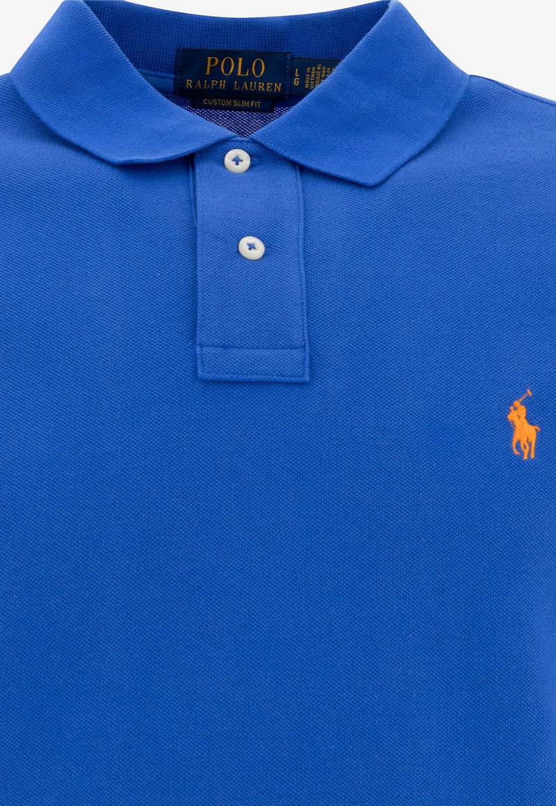 Polo Ralph Lauren Logo Pique Polo T-shirt Royal Blue 710782592011NEW IRIS BLUE/C2427_81141