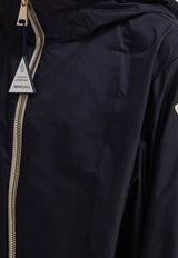 Moncler Kids Boys Logo Patch Zip-Up Jacket Blue LILIANNA1A00070-53A5E742_81161